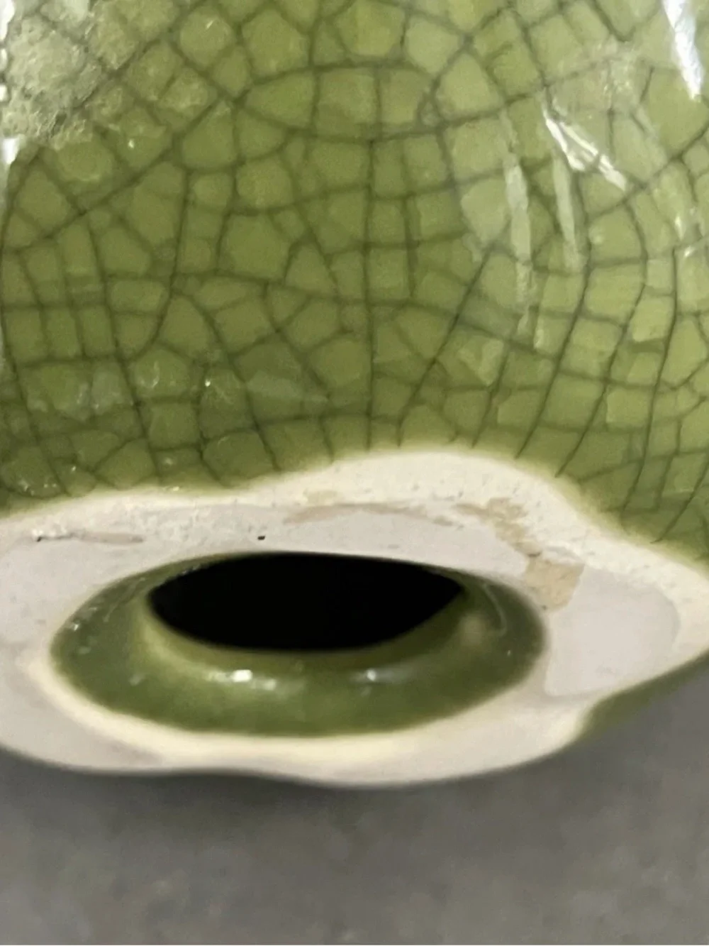 Green Ceramic Apple. Back to School. Teacher Gift. Education.